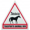 CARTELLO trasporto animali Vivi per il trasporto cavalli