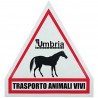 CARTELLO trasporto animali Vivi per il trasporto cavalli