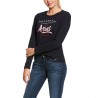 ARIAT maglia equitazione Script Logo Tee