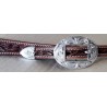 FIBBIA TESTIERA WESTERN Hansen Silver OVAL