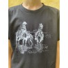 T-shirt con stampa cavallo