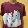T-shirt con stampa cavallo