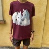 T-shirt con stampa cavallo