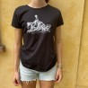 T-shirt con stampa cavallo