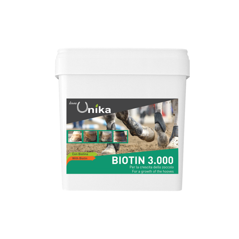 Biotina forte per zoccoli e manto biotin for hooves 1 kg. 