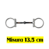 Filetto MORSO SNAFFLE CON ANELLI A D misura 13,5