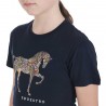 T-SHIRT BAMBINI SLIM FIT CON SILHOUETTE CAVALLO FLOREALE