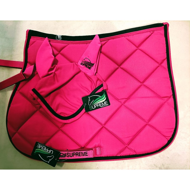 Set sottosella e Cuffia Supreme Fuxia