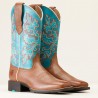 Stivali Western ARIAT Round Up Wide Square Toe StretchFit