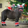 Cuffietta natalizia per cavallo da renna