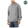 CARHARTT Felpa Da Uomo Con Cappuccio K288 Heather Grey/Black