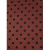 FOULARD SCARF BUCKAROO Wine Cowboy Jumbo Polka Dot