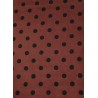 FOULARD SCARF BUCKAROO Wine Cowboy Jumbo Polka Dot