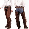 Chaps western PELLE SCAMOSCIATA CON FRANGE