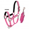 Cavezza con lunghina SHINY con imbottitura in pile e fibbie satinate EQUESTRO