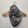 FOULARD SCARF BUCKAROO Diamond Black & White