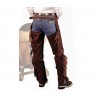 Chaps western PELLE SCAMOSCIATA CON FRANGE