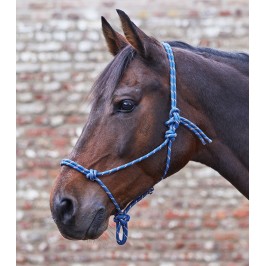Blu Marino, Small Pony/Weanling Cavezza in Corda Annodate Addestramento del Cavallo per Parelli Metodo Etologico 